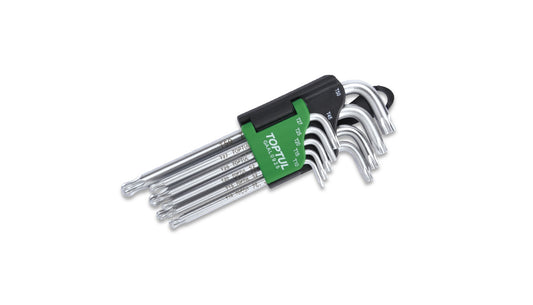 Serie chiavi antimanomissione torx extralunghe 9 pz
