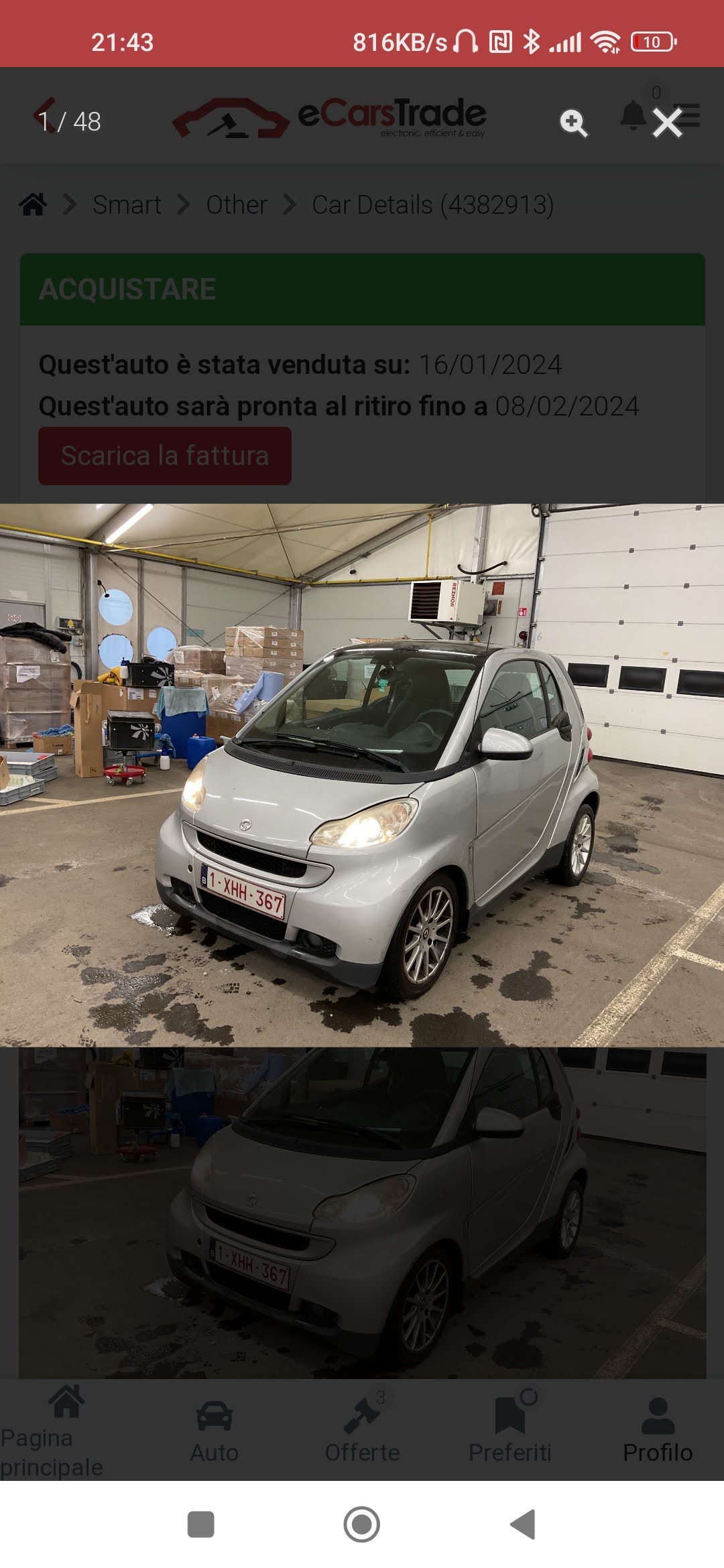 Smart 451 anno 2007 800cdi diesel 166000km